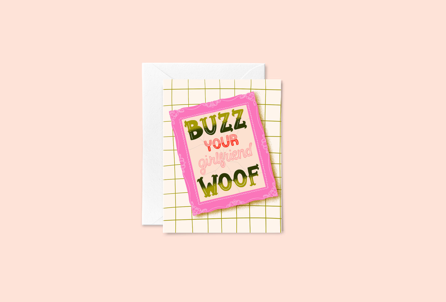 Buzz, Your Girlfriend! WOOF! card